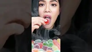 Freezing My Mouth with Liquid Nitrogen Gummies! #asmr #mukbang
