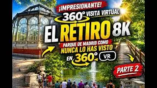 360&ordm; Visita Virtual - 𝓔𝓛 𝓡𝓔𝓣𝓘𝓡𝓞 - Parque de El Retiro #2 en 360&deg; - 360 Walking Tour