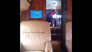 This is me inside a GulfStream jet.