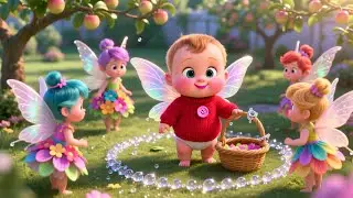 Apple Orchard With Baby 🍎🌳👶 | Fun Fruit & Farm Song for Kids | Playful Nursery Rhyme