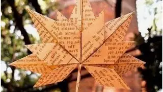 How To Make Maple Leaf With Paper || Autumn Leaves Diy || artistps..