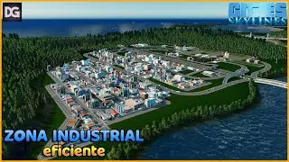 Este es el MEJOR DISEÑO DE ZONA INDUSTRIAL - Cities Skylines