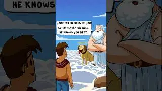 Dog Decides If You Go to Heaven?| Funny Pet Comic Dub | goofygodscomics ⭐️9.8 # 6 #funnypuppy #floof