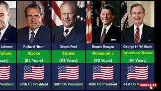 How All the Departed US Presidents Have Died | Age of Death