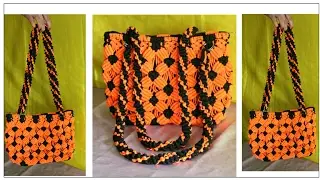 Easy & Simple Macrame Bag Tutorial Purse | Design #2 watch full video HD Tutorial