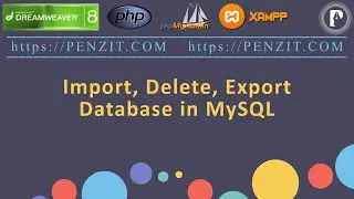 027 Import, Delete, Export Database in MySQL
