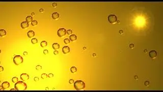 Bubbles abstract | saffron screen lens flare background