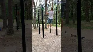 Тренировка в сосновом лесу #travel #nature #life #спорт #forest #park #workout