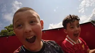 How SCARY is Ice Mountain ROLLERCOASTER? - On & Off Ride POV