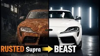 Toyota Supra Restoration &ldquo;From Forgotten to Ferocious.&rdquo;#supra #toyota #cartoon #car #restoration