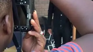 - finessing a photoshoot .  #model #modelling #darkskin #darkskinmodel #influencer #blogger #SA