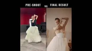 Pre-shoot vs Final Result #preshoot#behindthescene#dancevideo#backstage#dancevideo