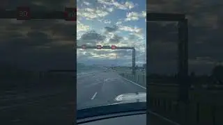 Driving to the Melbourne light scape