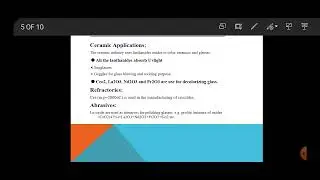 Application of Lanthanide and Actinides/Inorganic Chemistry/