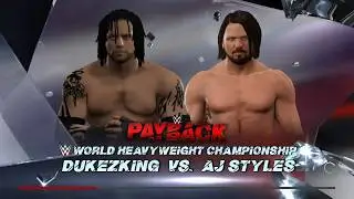 WWE2K17 DukezKing Vs AJ Styles Payback 2017 Highlights