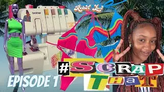 Sew with me: #ScrapThat EP1|Sewing Spandex, Rave/Festival look, fashion design vlog
