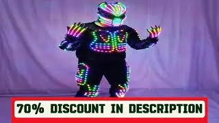 #Future LED Robot Dance Suit Festival Celebrate Prom Party Music Show Costume Dancer Show Club Dres