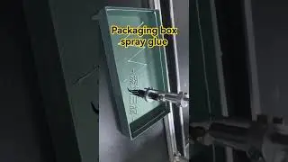 Packaging box spray glue #glue #machine #packagingfactory #factory #sprayglue #Packagingbox