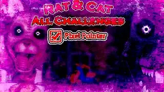 Rat and Cat but flashlight is very tiny and cat is meanie