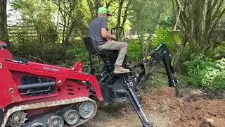 Iron Rhino Backhoe Attachment on an IR1000