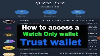 how to access watch only trust wallet #shorts