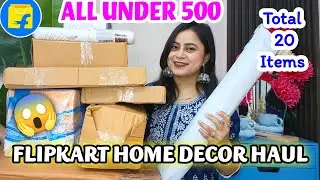 😱Flipkart Home Decor Haul Under 500😱 Affordable Cotton Bedsheets/Flower/Vases/DecorLights#flipkart