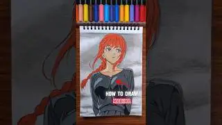 drawing makima ☠️ #shots #chainsawman #anime