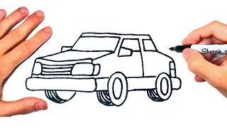 Como dibujar un Carro | Dibujando un Carro sobre papel