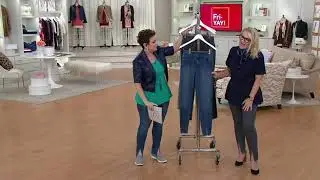 Isaac Mizrahi Live! TRUE DENIM Ankle Jeans with Front Slit on QVC