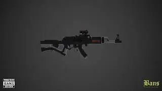 AK-47S preview 360 (Sell 3D Model on CGTRADERS) (BANS (PERSONAL CREATIVE DESIGN))
