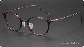 Clear Oval Plastic & Titanium Glass Frames | LE1097 - Modern & Lightweight Eyewear