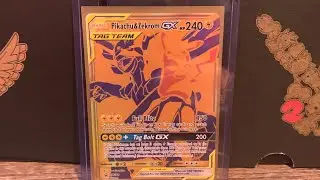 My gold secret rare Pok&eacute;mon cards