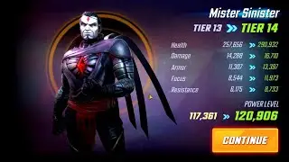 Tier 14 Mr. Sinister with 7 Red stars!!