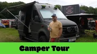 Mercedes Sprinter Camper Van, 3min tour of this tiny home on wheels.