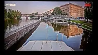 Stvanice navigation channel on the Vitava river..