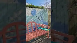 Fence Mural| Garden Ideas | outdoor Mural| Colourful gardens | Easy DIY Ideas