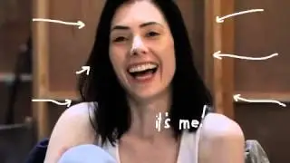 Adrienne Wilkinson on the set of 