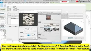 Change & Apply Materials in Revit Architecture/Roof Material as Separate Layer/Scale Material Image