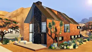 MODERN DESERT LUXE HOUSE | Loft Style | No CC | The Sims 4 Speed Build