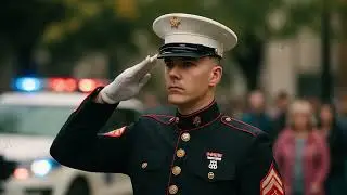 Cop Reaches for Gun&mdash;Marine&rsquo;s Unexpected Move Leaves Crowd Speechless