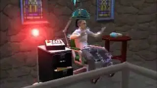 Sims Guy Gets Electrocuted