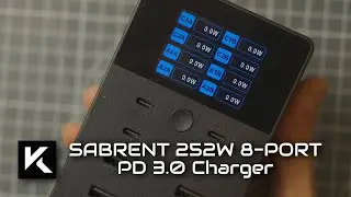 Desktop Charger Project featuring Sabrent 8-Port 252W USB Charger