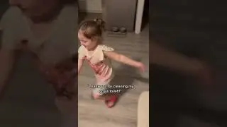 Thank you for cleaning my gross toilet 😂 #funny #viral #kids