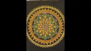 Yellow and orange Dot Mandala