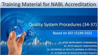 QSP 34-37 (based on ISO 15189:2022) for NABL Accreditation