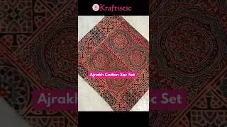 ajrakh cotton 3 piece suit set | summer suit design 2024 #shorts #ytshorts #shortsfeed #virlshort