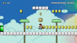 Mario Maker: Friendly Mushroom Platforms
