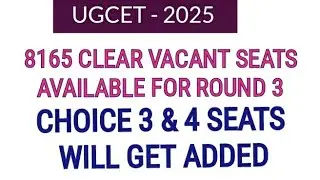 KCET THIRD ROUND PROVISIONAL SEAT MATRIX RELEASED by KEA