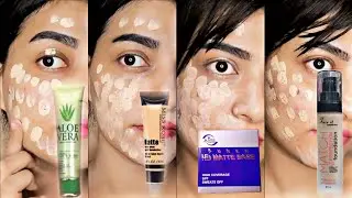 Affordable Light to Full coverage foundation review | misrose vs apk vs hd base vs face it