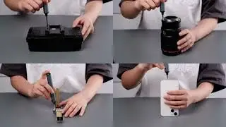 Conjunto de chaves de fenda el&eacute;tricas 68 em 1, 5 configura&ccedil;&otilde;es de torque